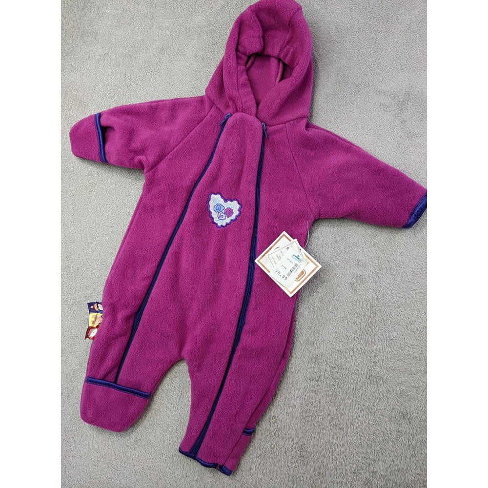 Cozy Purple Kids Footie